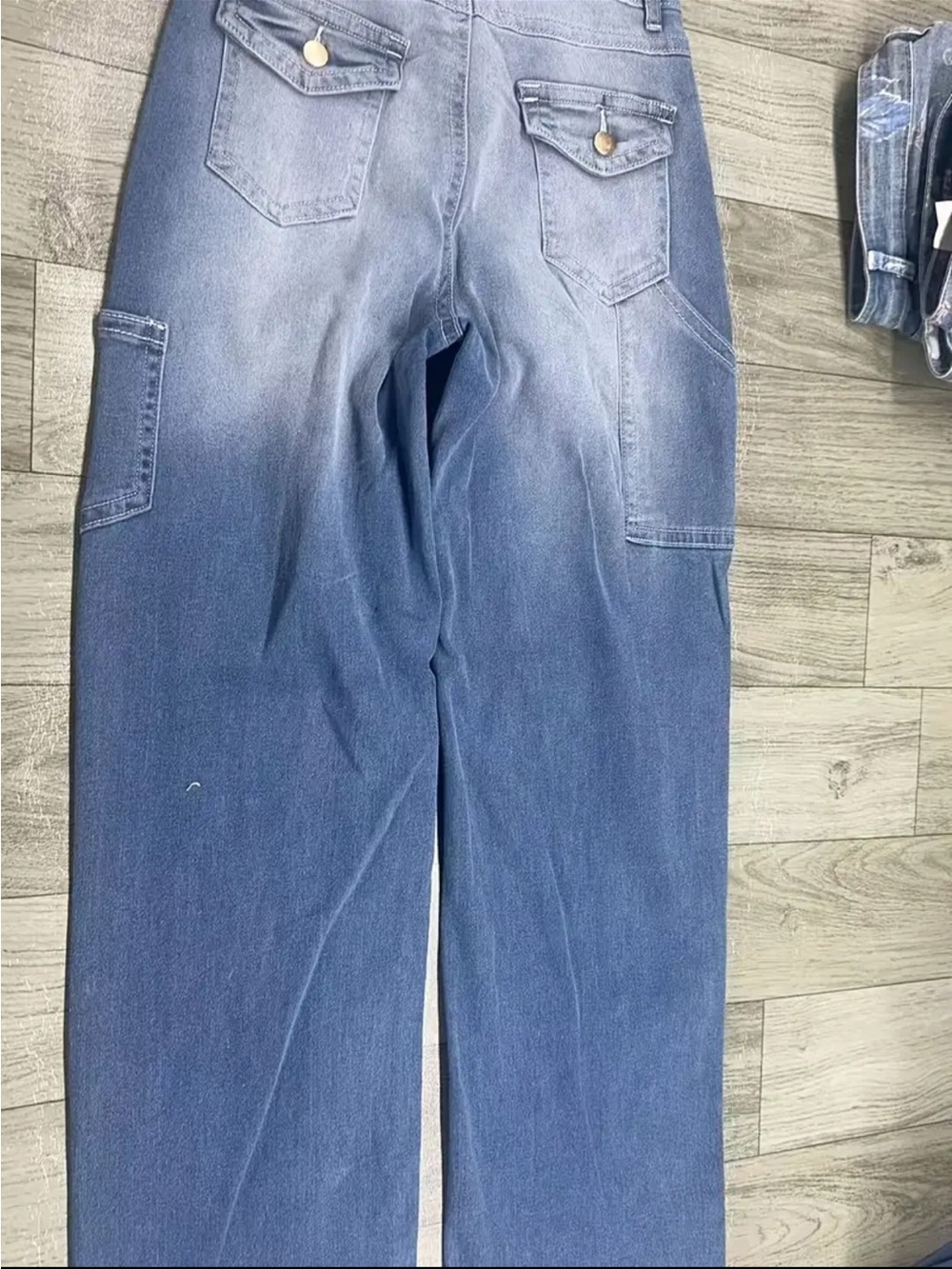 🆕👖Women’s Blue Workstyle Relaxed wide Leg High Waist Jeans